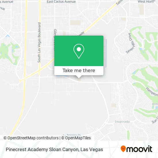 Mapa de Pinecrest Academy Sloan Canyon