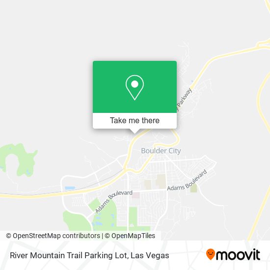 River Mountain Trail Parking Lot map