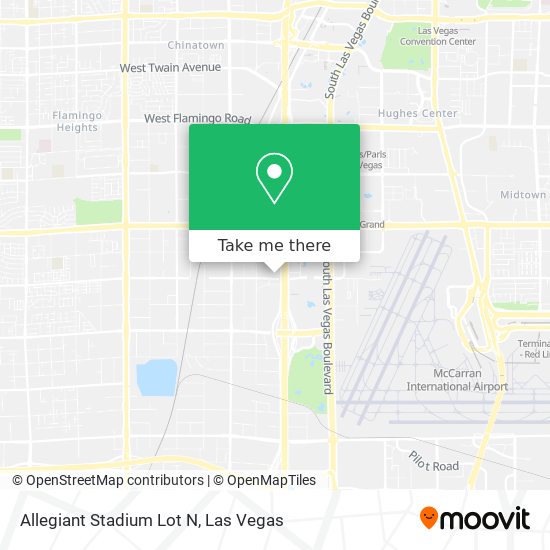 Allegiant Stadium Lot N map