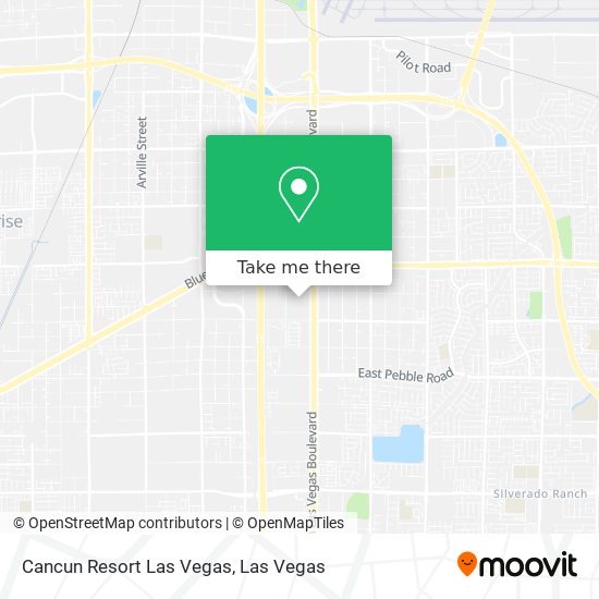 Cancun Resort Las Vegas map
