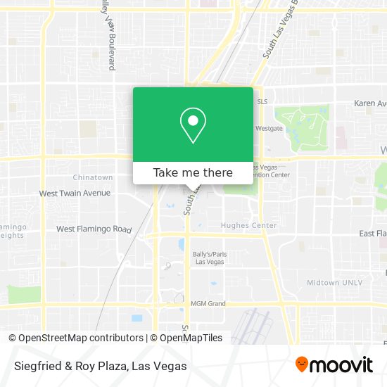 Siegfried & Roy Plaza map