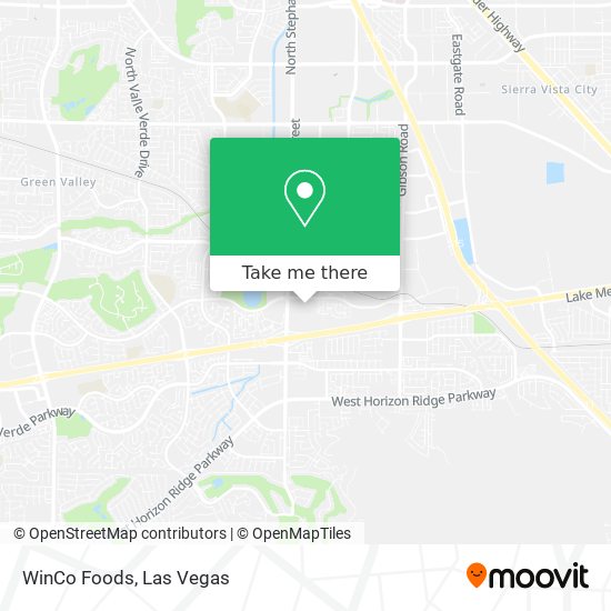 Mapa de WinCo Foods