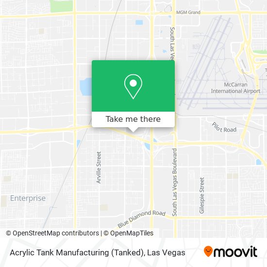 Mapa de Acrylic Tank Manufacturing (Tanked)