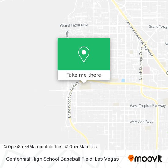 Mapa de Centennial High School Baseball Field