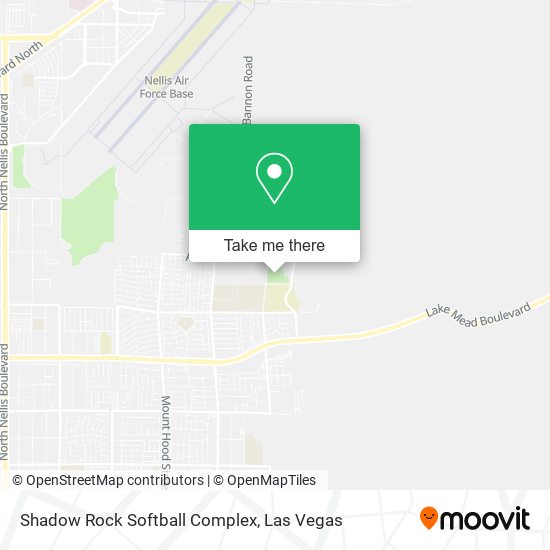 Shadow Rock Softball Complex map