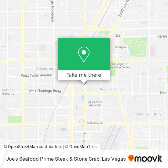 Joe's Seafood Prime Steak & Stone Crab map