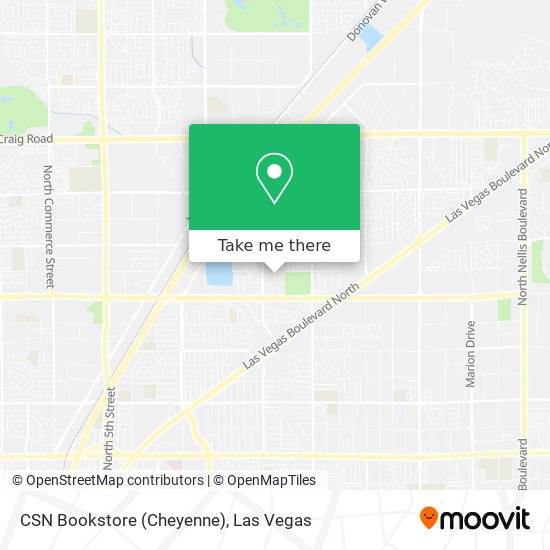 Mapa de CSN Bookstore (Cheyenne)