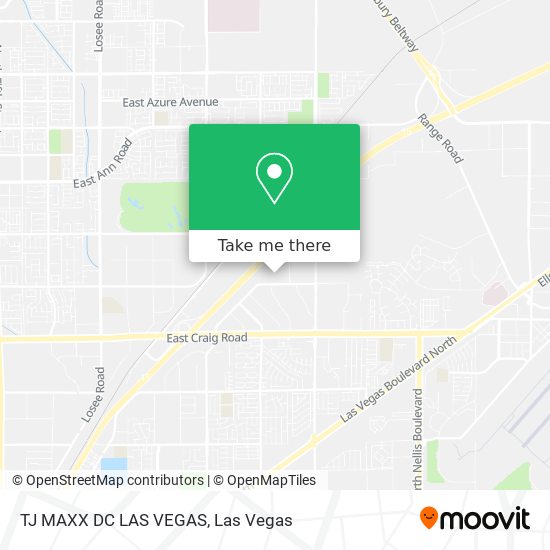 Mapa de TJ MAXX DC LAS VEGAS