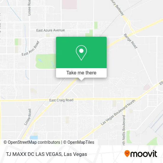 Mapa de TJ MAXX DC LAS VEGAS