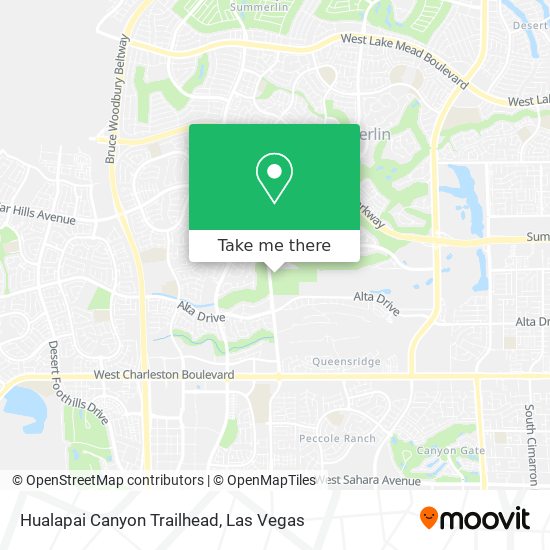 Mapa de Hualapai Canyon Trailhead