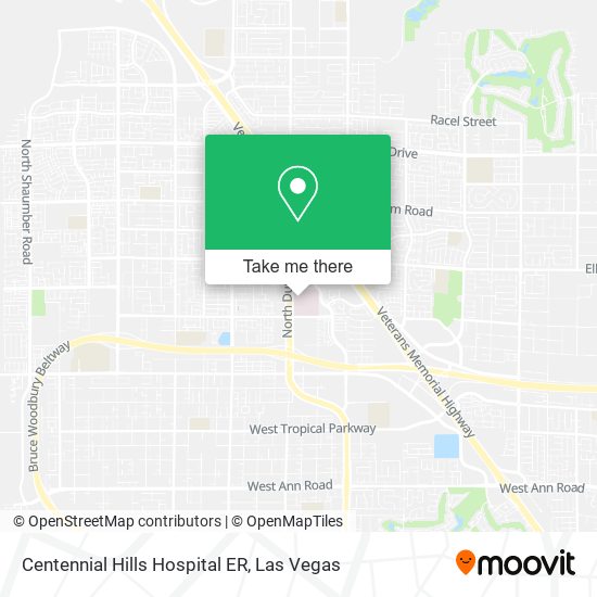 Mapa de Centennial Hills Hospital ER