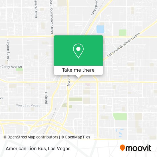 American Lion Bus map