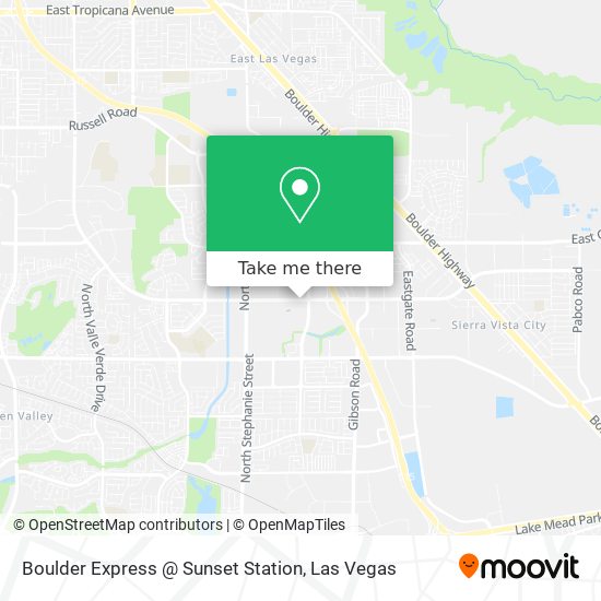 Mapa de Boulder Express @ Sunset Station