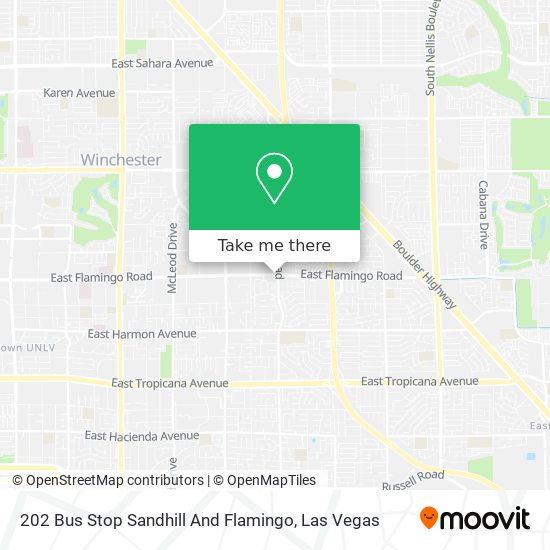 202 Bus Stop Sandhill And Flamingo map