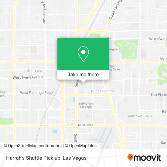 Mapa de Harrah's Shuttle Pick-up