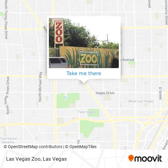 Las Vegas Zoo map
