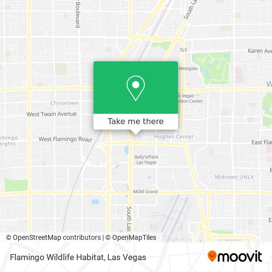 Flamingo Wildlife Habitat map