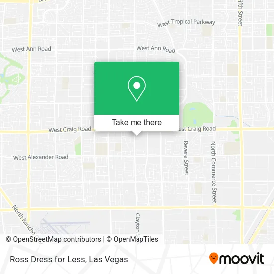 Mapa de Ross Dress for Less