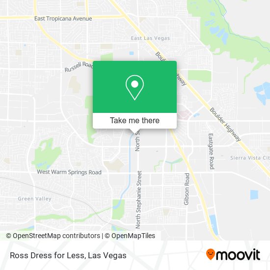 Mapa de Ross Dress for Less
