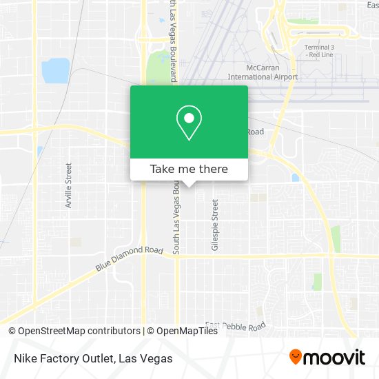 Mapa de Nike Factory Outlet