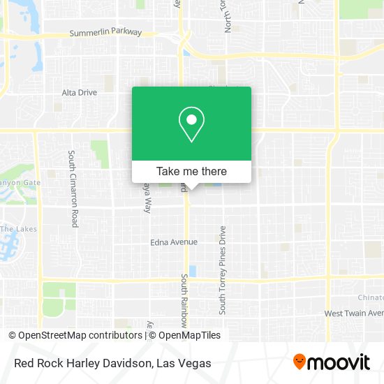 Red Rock Harley Davidson map
