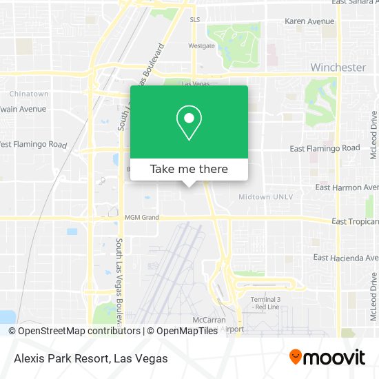 Alexis Park Resort map