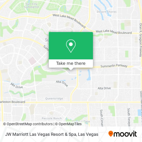 How to get to JW Marriott Las Vegas Resort & Spa by Bus?