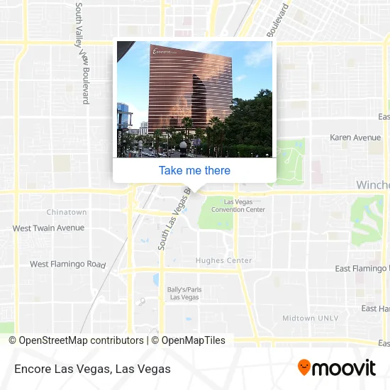 Encore Las Vegas map