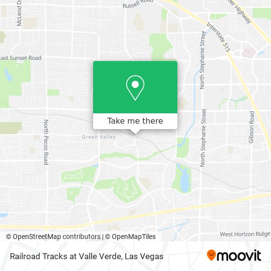 Mapa de Railroad Tracks at Valle Verde
