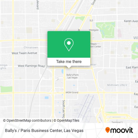 Bally's / Paris Business Center map