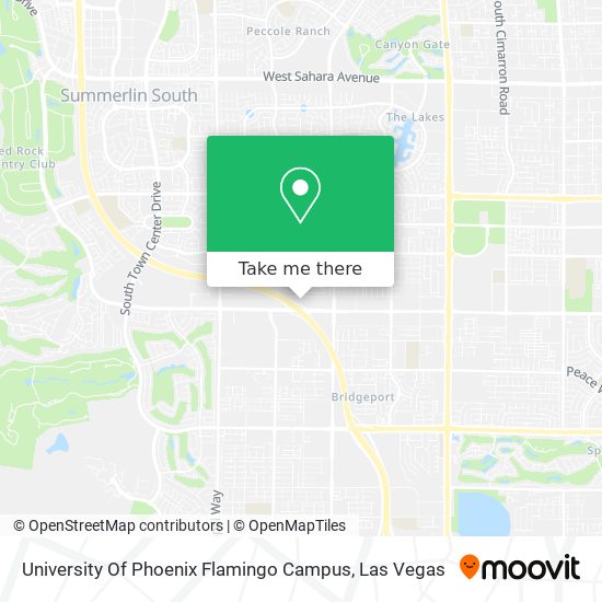 University Of Phoenix Flamingo Campus map