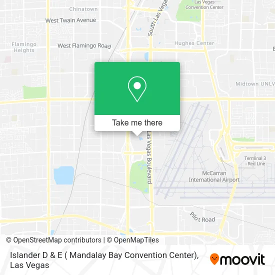 Mapa de Islander D & E ( Mandalay Bay Convention Center)