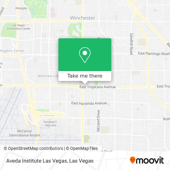 Mapa de Aveda Institute Las Vegas