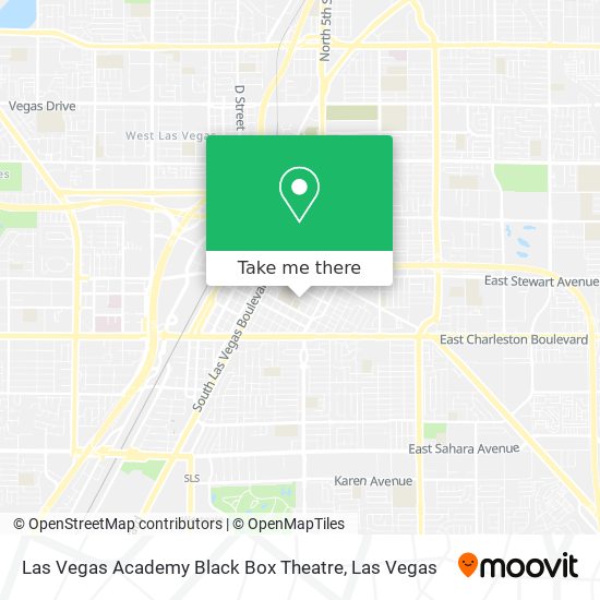 Las Vegas Academy Black Box Theatre map