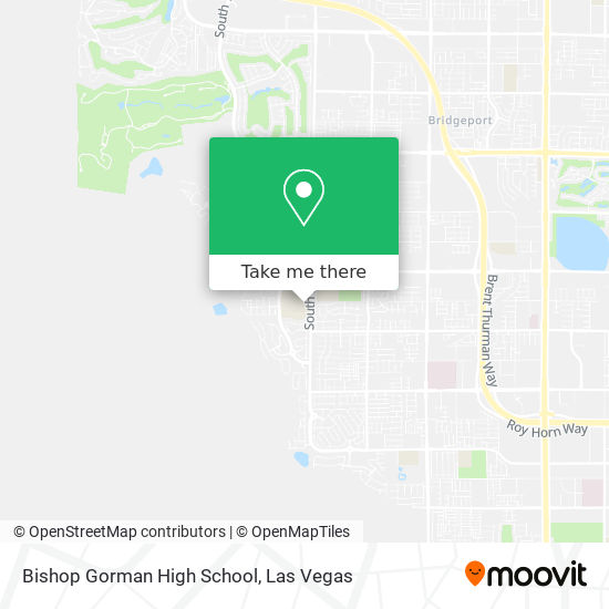 Bishop Gorman High School map