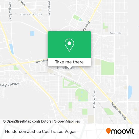 Henderson Justice Courts map