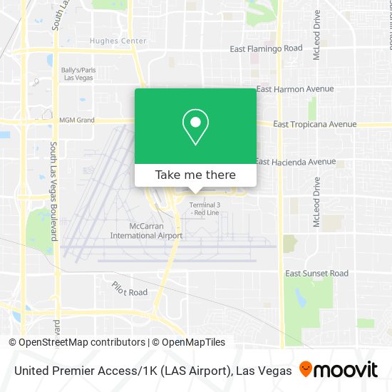 United Premier Access / 1K (LAS Airport) map