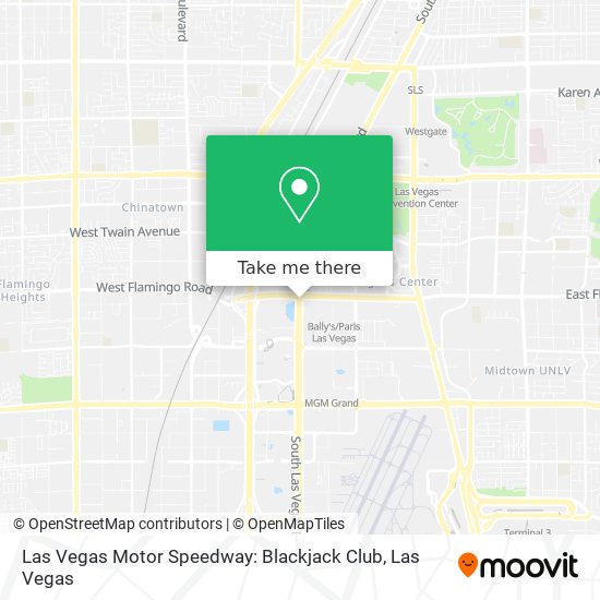 Mapa de Las Vegas Motor Speedway: Blackjack Club