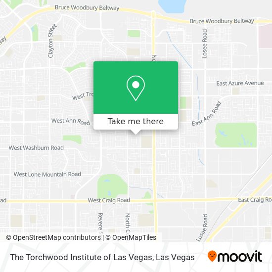 Mapa de The Torchwood Institute of Las Vegas