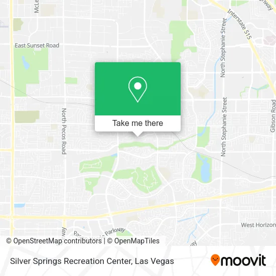 Silver Springs Recreation Center map