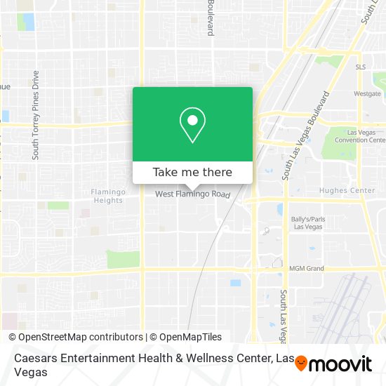 Caesars Entertainment Health & Wellness Center map