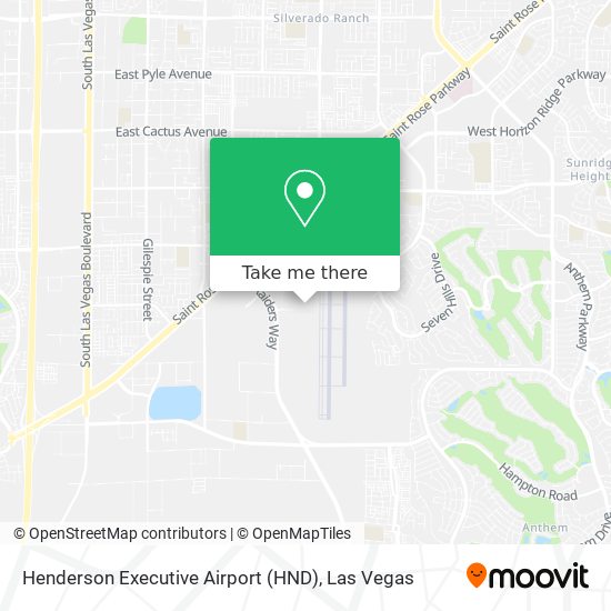 Henderson Executive Airport (HND) map