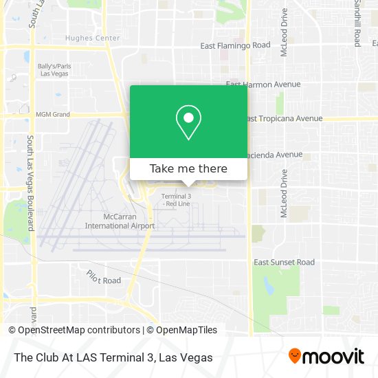 Mapa de The Club At LAS Terminal 3