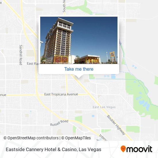 Eastside Cannery Hotel & Casino map