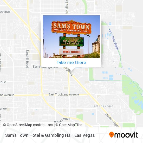 Mapa de Sam's Town Hotel & Gambling Hall