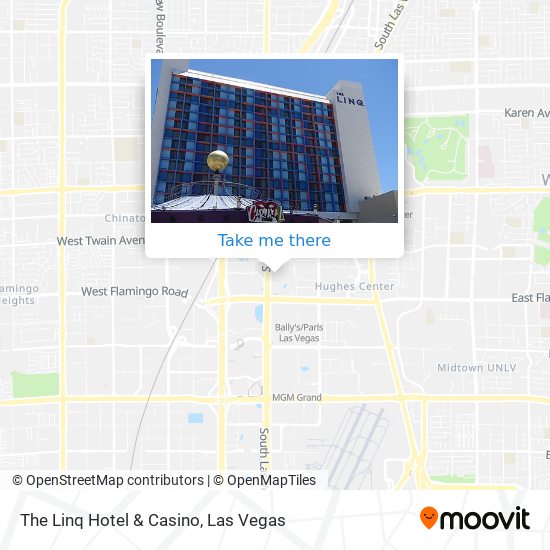 Mapa de The Linq Hotel & Casino