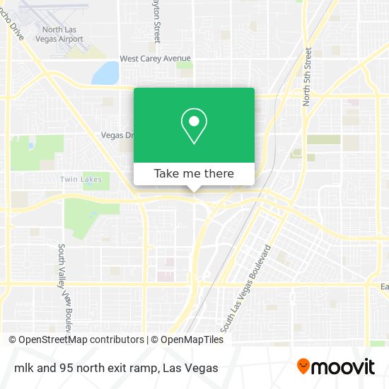 mlk and 95 north exit ramp map
