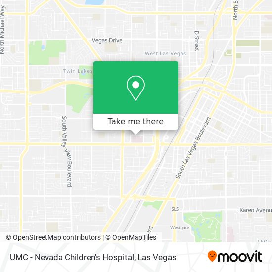 UMC - Nevada Children's Hospital map