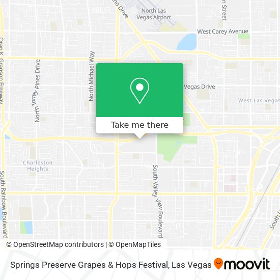 Springs Preserve Grapes & Hops Festival map