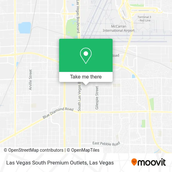 Las Vegas South Premium Outlets map
